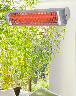 Korte golf infrarood terras verwarming.